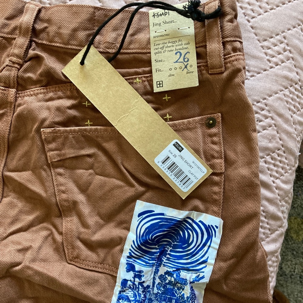 NWT RARE HIGH WAISTED CLAY POT JING SHORT SELVEDGE AUSTRALIAN IMPORTED DENIM - Picture 14 of 14